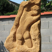 Jenny Linsbauer, "Nubifer" (Wolkentragend), 2010, Sandstein