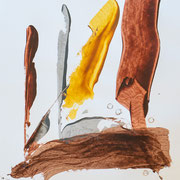 Graphit Acryl auf Papier