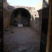 Monastère d'Arkadi - La poudrière, où les crétois retranchés, firent sauter les barils de poudre -