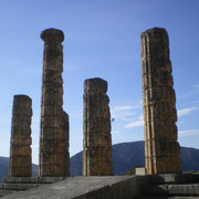 Delphes - Les colonnes.