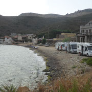 Porto Kagio - Pause café dans l'anse du port.