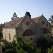 Monastère d'Arkadi - La façade postérieure de l'église -