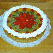 Obstkuchen mit Sahnerand