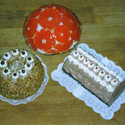 Frankfurter Kranz, Blutorangensahnetorte, Baumstamm