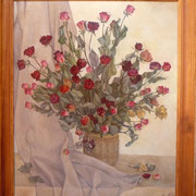 Rosen, Öl auf Leinwand, 50x60