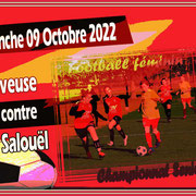 Foot féminin Saveuse contre Salouël (championnat seniors à 8 - Dim09/10/2022)
