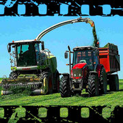 Ensilage d'herbe à Belloy Saint Léonard (dép80 - Mer30/04/2025)