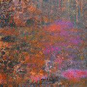Orange Landschaft 2019 Acryl auf Leinwand 160 x 110 cm