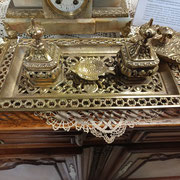 Ancien encrier bronze XIX