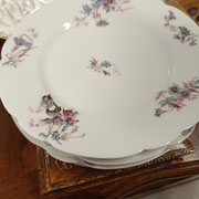 assiettes anciennes en porcelaine de limoges 