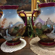 paire de vases XIX en porcelaine