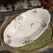 plat oval ancien en porcelaine de limoges 