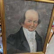 Pastel ancien XIX