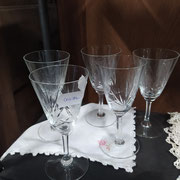 verres en cristal