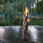 Feuerskulptur, Oliver Sander, Burning Beard, Summer Burn Out, Geislingen/Steige