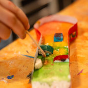 Die Schulsozialarbeit in der Werkstatt - wir bauen unsere eigene Minigolfbahn