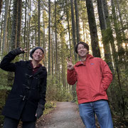 2025.12.3 カナダ（バンクーバー）リン・キャニオン公園にて