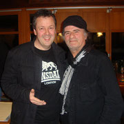 ... mit Marc Storage (KROKUS), anlässlich des Jubiläums 20 Jahre "Whole lotta DC" in der Mühle Hunziken (08.12.2012)