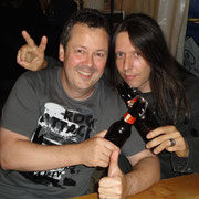 ... mit Thom Blunier (SHAKRA), an einem "Bärnstei" Konzert im Trub (26.08.2011)