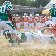 Fotografia sportiva di football americano Rams Milano vs Predators Golfo del Tigullio | Alessandro Tintori