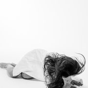 Fotografia in bianco e nero da un test con Francesca Pulerà | Alessandro Tintori