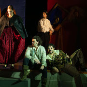Fotografia di scena di Cyrano de Bergerac in scena al Teatro Caboto Kolbe di Milano