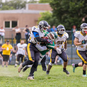 Fotografia sportiva di football americano Rams Milano - Honey Badgers Formigine | Alessandro Tintori