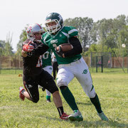 Fotografia sportiva di football americano Rams Milano vs Crusaiders Cagliari | Alessandro Tintori
