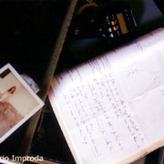 Fotografia di Dario Improda del backstage del portfolio "Il castello" di Alessandro Tintori