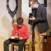 Fotografia di scena dello spettacolo teatrale "La cena dell'amore e dell'accordo" | Alessandro Tintori