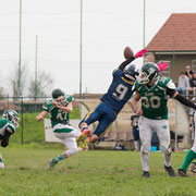 Fotografia sportiva di football americano Blitz Ciriè vs Rams Milano | Alessandro Tintori