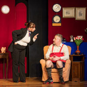 Le fotografie di scena dello spettacolo teatrale Un aereo chiamato... desiderio, rappresentato al Teatro Caboto Kolbe di Milano | Alessandro Tintori