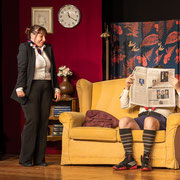Le fotografie di scena dello spettacolo teatrale Un aereo chiamato... desiderio, rappresentato al Teatro Caboto Kolbe di Milano | Alessandro Tintori