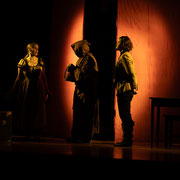 Fotografia di scena di Cyrano de Bergerac in scena al Teatro Caboto Kolbe di Milano
