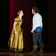 Fotografia di scena di Cyrano de Bergerac in scena al Teatro Caboto Kolbe di Milano