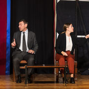 Fotografia di scena dello spettacolo teatrale "Il quarto colloquio" | Alessandro Tintori