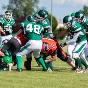 Fotografia sportiva di football americano Wolverines Piacenza vs Rams Milano | Alessandro Tintori
