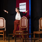 Fotografia di scena dello spettacolo teatrale "Il quarto colloquio" | Alessandro Tintori