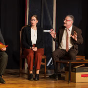 Fotografia di scena dello spettacolo teatrale "Il quarto colloquio" | Alessandro Tintori