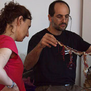Backstage del set del porfolio fine art La strega di Alessandro Tintori con Yara