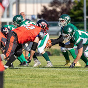 Fotografia sportiva di football americano Wolverines Piacenza vs Rams Milano | Alessandro Tintori