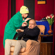 Le fotografie di scena dello spettacolo teatrale Un aereo chiamato... desiderio, rappresentato al Teatro Caboto Kolbe di Milano | Alessandro Tintori