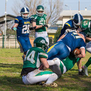 Fotografia sportiva di football americano Rams Milano - Blitz Ciriè | Alessandro Tintori