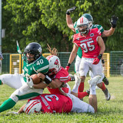 Fotografia sportiva di football americano Rams Milano - Gorillas Varese | Alessandro Tintori