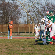 Fotografia sportiva di football americano Rams Milano vs Gorillas Varese | Alessandro Tintori
