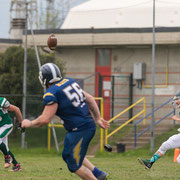 Fotografia sportiva di football americano Blitz Ciriè vs Rams Milano | Alessandro Tintori