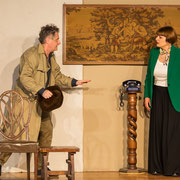 Fotografia di scena dello spettacolo teatrale "La polizza di assicurazione" | Alessandro Tintori