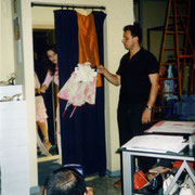 Fotografia di backstage Portfolio Polaroid Saldi con Federica Fontana | Alessandro Tintori
