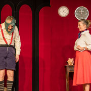 Le fotografie di scena dello spettacolo teatrale Un aereo chiamato... desiderio, rappresentato al Teatro Caboto Kolbe di Milano | Alessandro Tintori