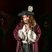 Fotografia di scena di Cyrano de Bergerac in scena al Teatro Caboto Kolbe di Milano